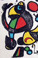 Cuadro abstracto de Joan Miró.