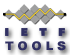 Logotipo de IETF TOOLS, compuesto básicamente por las letras del nombre, con un dibujo encima