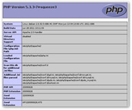  Información del Apache y Php instalado.