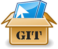 Logotipo en el que aparece la palabra GIT. 