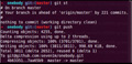 Operación “commit” en Git.