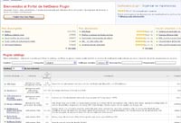 Captura de pantalla de la web oficial de descargas de plugins para NetBeans. 