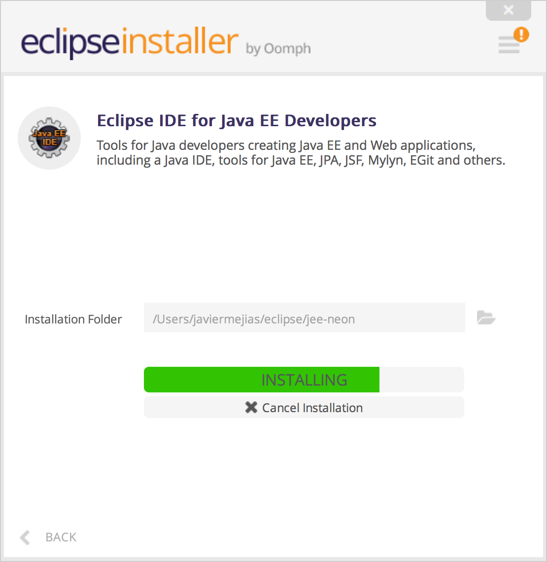 Instalación de Eclipse para Java