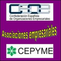 Logotipos de las principales asociaciones empresariales: CEOE y CEPYME.