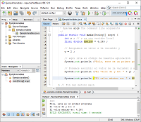 Imagen del código para la creación de distintos tipos de variables en una aplicación Java. Se adjunta código del ejemplo en enlace debajo de la foto.