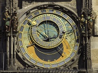 Porción del reloj astronómico de Praga