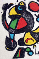 Cuadro abstracto de Joan Miró.