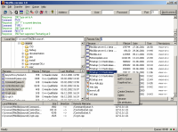 Captura de la interfaz del cliente de FTP filezilla